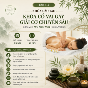 [3 BUỔI] KHÓA HỌC GIẢI CƠ CỔ VAI GÁY CHUYÊN SÂU