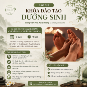 [3 BUỔI] Khóa Học Massage Chân Chuyên Sâu Chuẩn Dưỡng Sinh Trung Hoa
